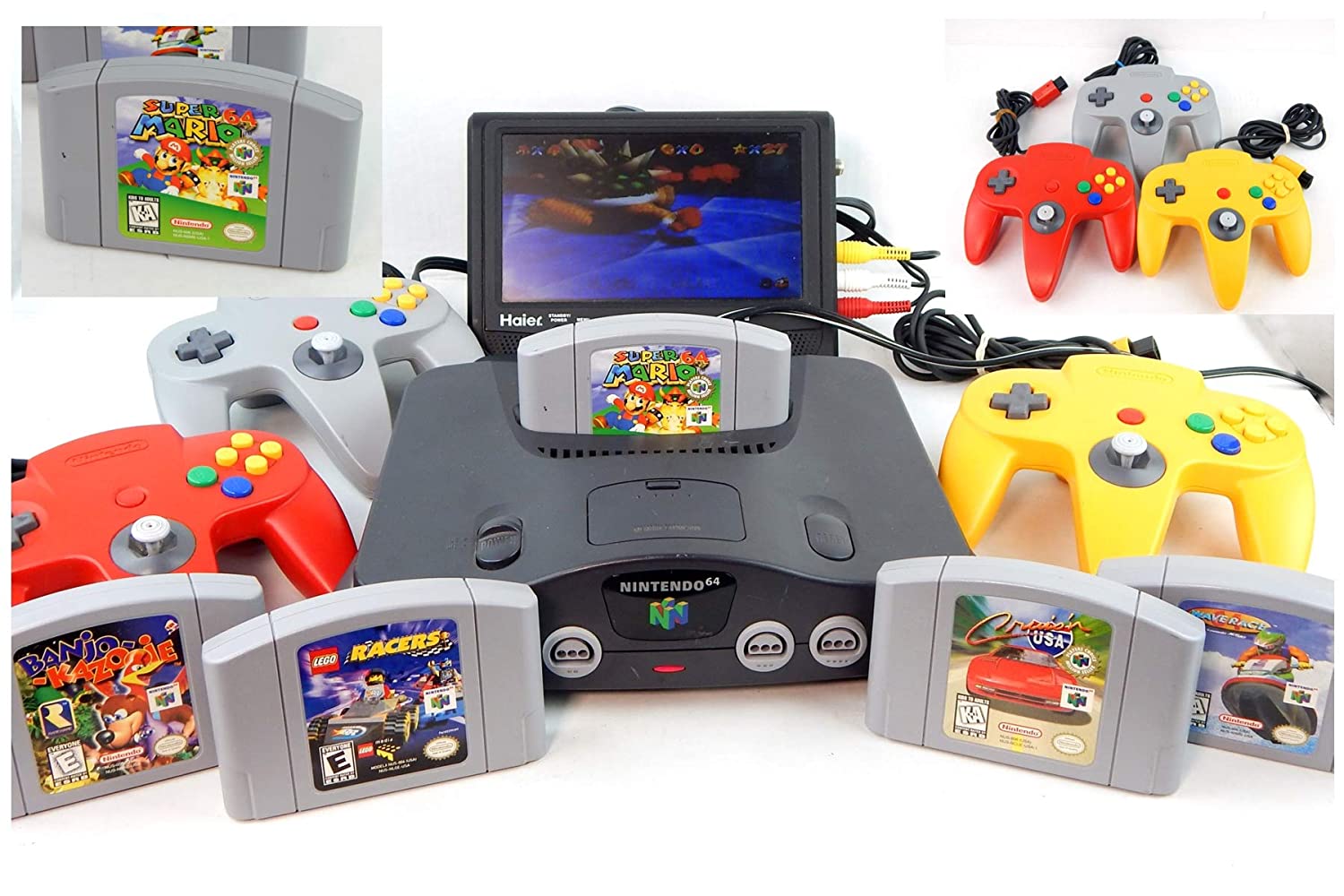 w/Games & Hookups & Game Choice AKA N64 Console Complete