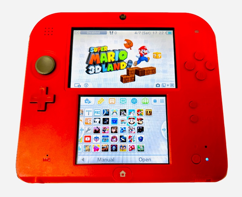 2DS Modded Complete* AKA Nintendo 2DS Crimson Red 2 Modded Custom