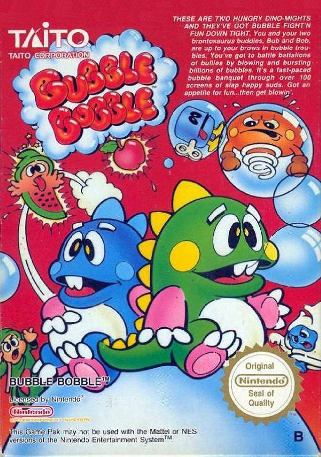 NES Bubble Bobble AKA Original Nintendo Bubble Bobble