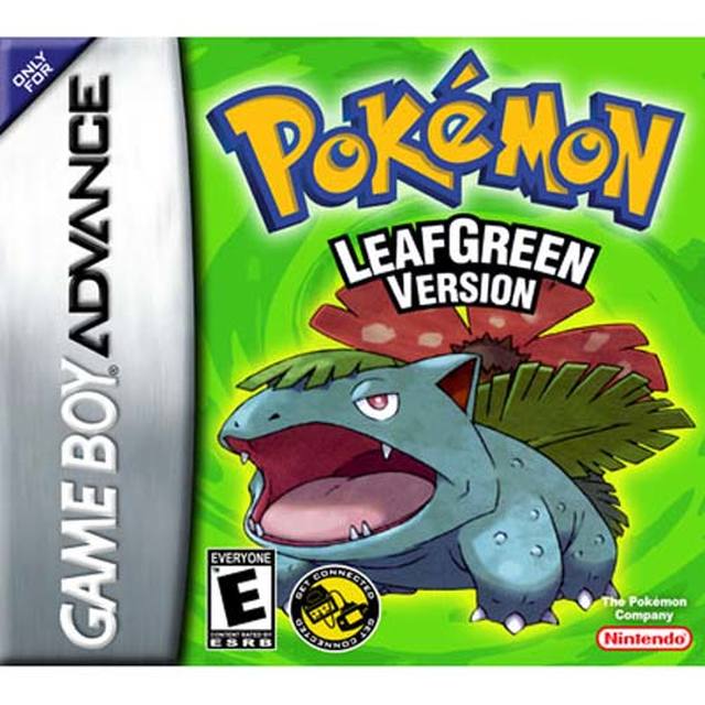 Gameboy Advance Leaf Green Pokemon AKA Pokemon Leaf Green