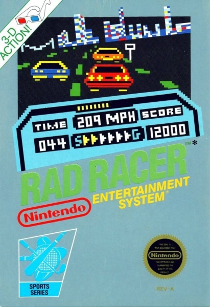 Original Release Cartridge AKA Nintendo NES Rad Racer
