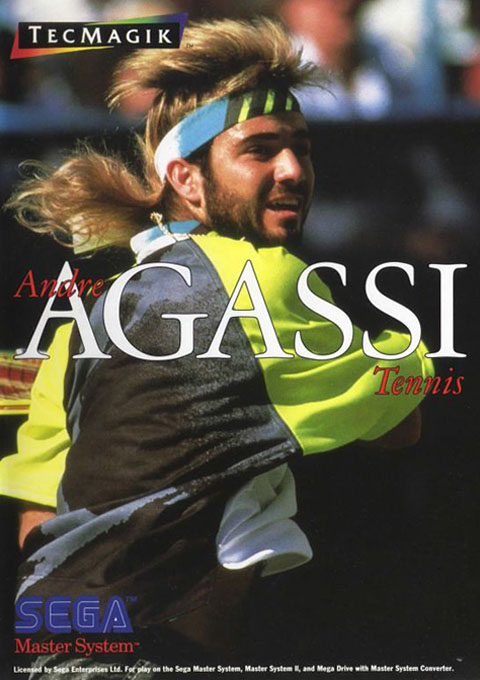 GEN AKA Sega Genesis Andre Agassi Tennis Pre-Played