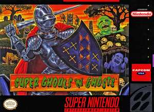 SNES Super Ghouls and Ghosts AKA Super Ghouls 'n Ghosts Super Nintendo