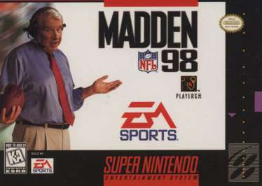 SNES AKA Super Nintendo Madden NFL 98 Pre-Played