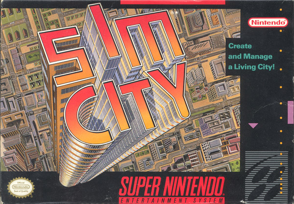 Sim City SNES AKA Super Nintendo Sim City
