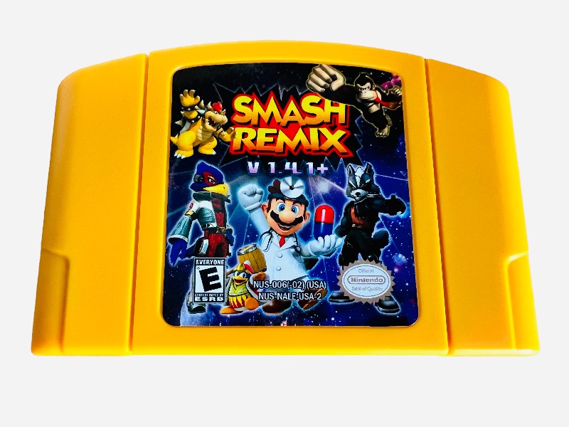 Newest Version Super Smash Bros AKA Super Smash Bros Remix N64 Game 1.41+