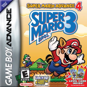 Gameboy Advance AKA Super Mario Advance 4 Super Mario Bros 3