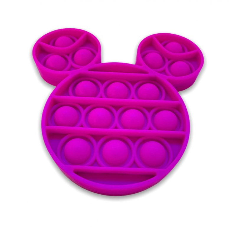Purple Pop It Toy AKA Popping Toy Mickey Mouse Style Head