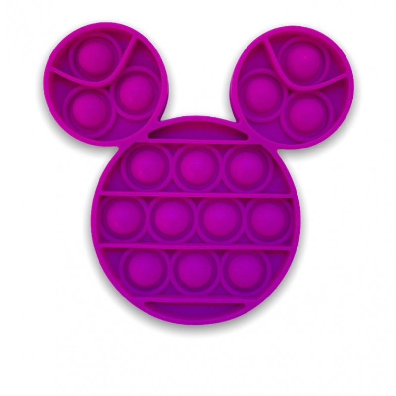 Purple Mouse Head Popping Toy AKA Mickey Mouse Pop It Fidget Toy