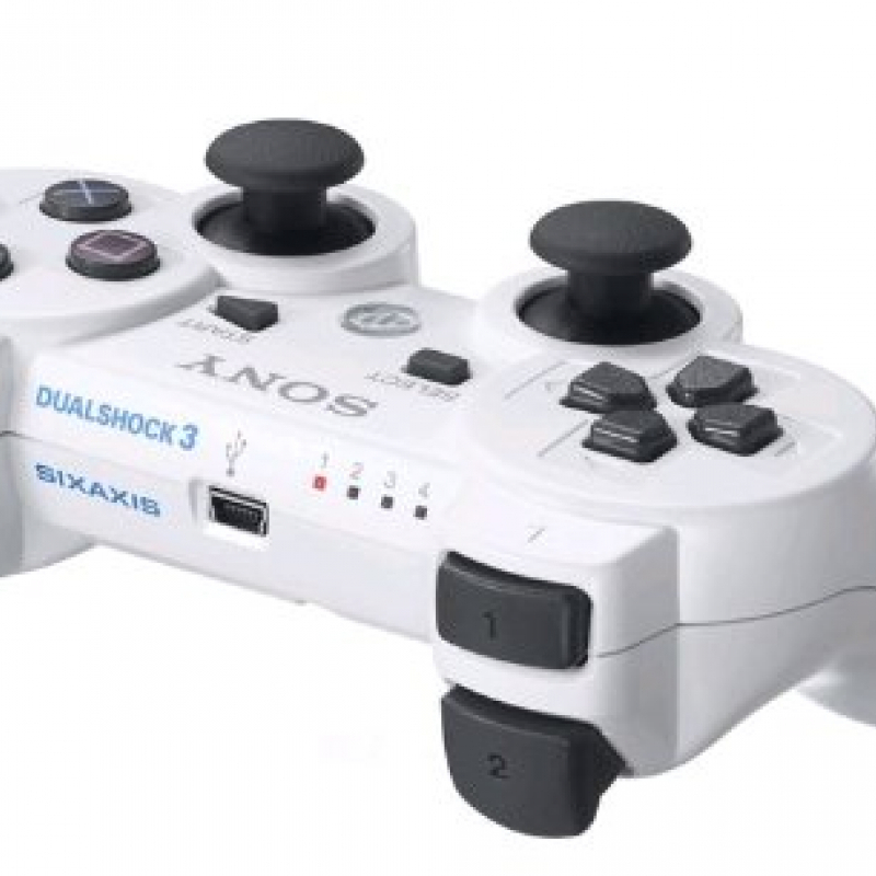 White PS3 Dualshock 3 AKA Sony Dualshock 3 Controller