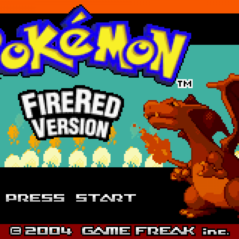 Gameboy Advance AKA Pokemon Fire Red