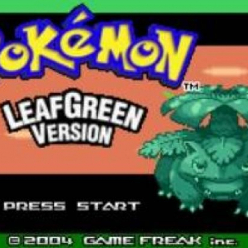 Gameboy Advance Leaf Green Pokemon AKA Pokemon Leaf Green